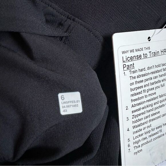NWT License to Train High Rise Jogger Pant - Womens size 6 - Lululemon - Picture 7 of 11